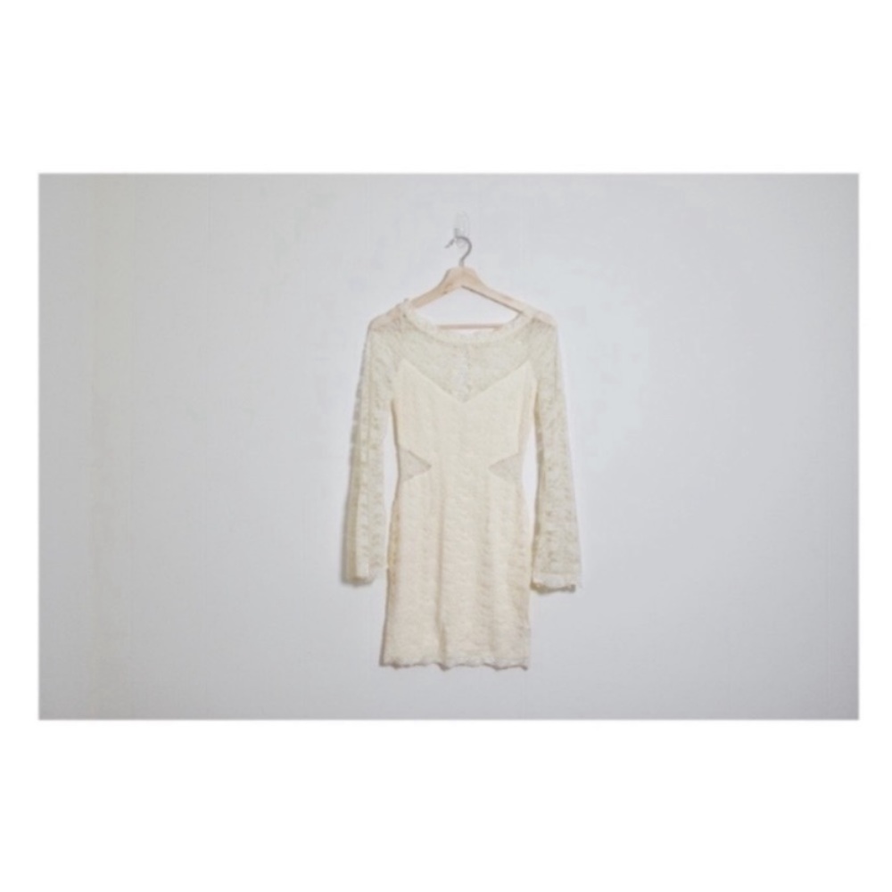 Free people bell sleeve lace dress